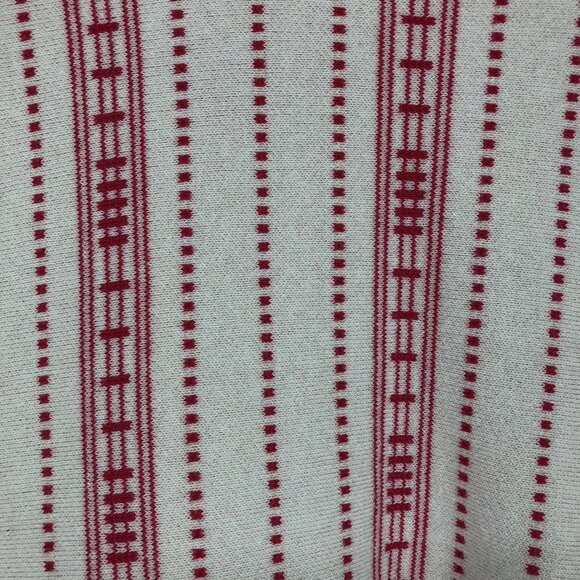 Maje Offwhite Pink Striped Cropped Long Sleeve  Oversized Sweater Mauve size S - Picture 8 of 16